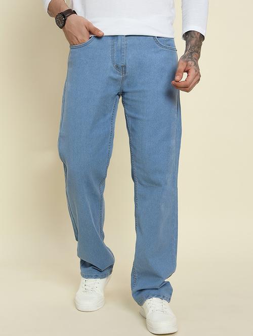 men solid mid rise straight fit jean - 21905948 - Very Small Image - 1