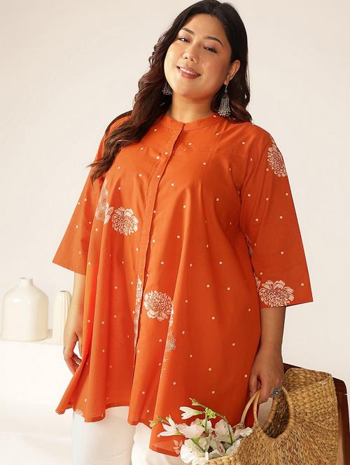 women plus size three quarter sleeve tunic - 21906340 - Very Small Image - 1