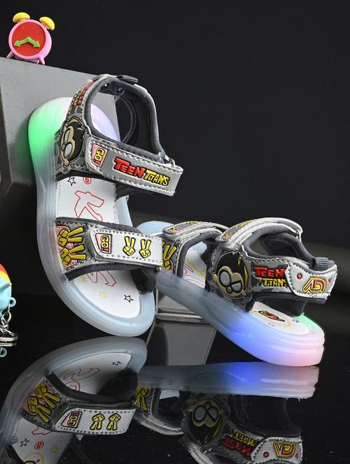 kids grey printed floater - 21906560 - Very Small Image - 1