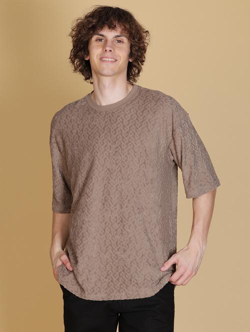 men self design short sleeve oversized t-shirt - 21906612 - Very Small Image - 1