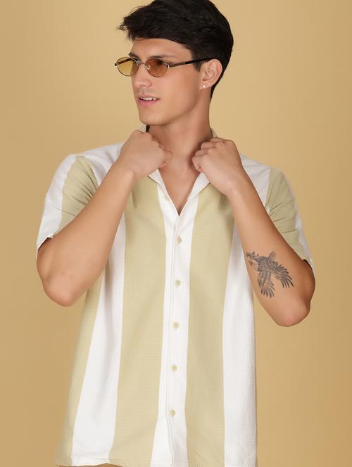 yellow cotton casual shirt - 21906826 - Very Small Image - 1