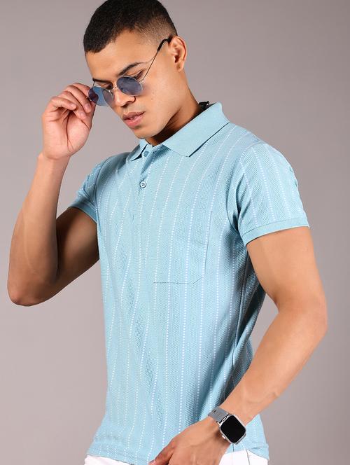 men striped short sleeve regular fit polo t-shirt - 21906934 - Very Small Image - 1