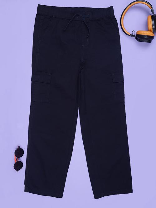 navy blue cotton plain cargo - 21907789 - Very Small Image - 1