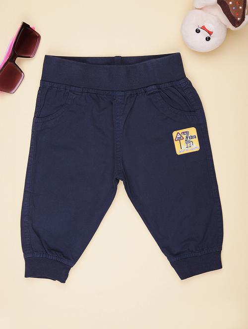 navy blue cotton plain jean - 21908041 - Very Small Image - 1