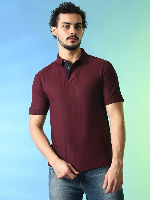 men solid short sleeve regualr fit polo t-shirt - 21908058 - Very Small Image - 1