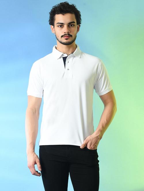 men solid short sleeve regualr fit polo t-shirt - 21908061 - Very Small Image - 1