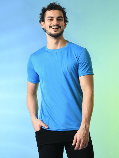 men solid round neck regualr fit t-shirt - 21908065 - Very Small Image - 1
