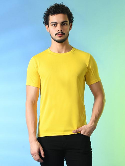men solid round neck regualr fit t-shirt - 21908066 - Very Small Image - 1