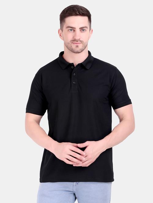 men solid short sleeve regualr fit polo t-shirt - 21908161 - Very Small Image - 1