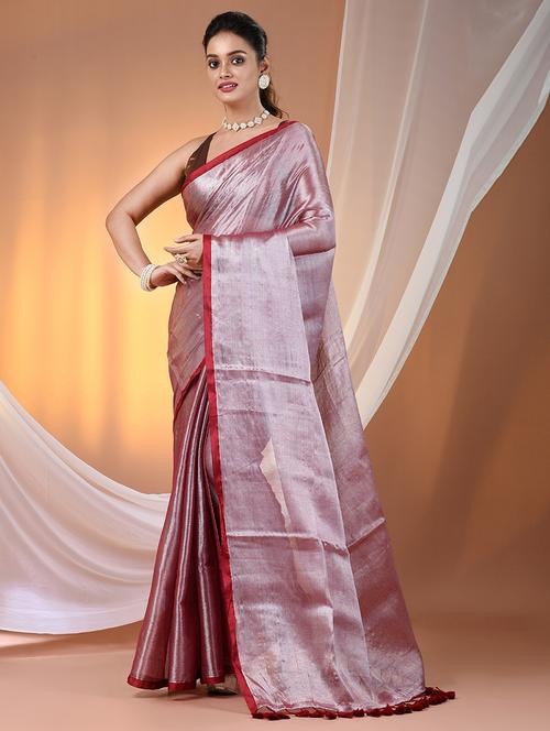 Women Solid Casual Wear Saree With Blouse - 21908336 - Very Small Image - 1
