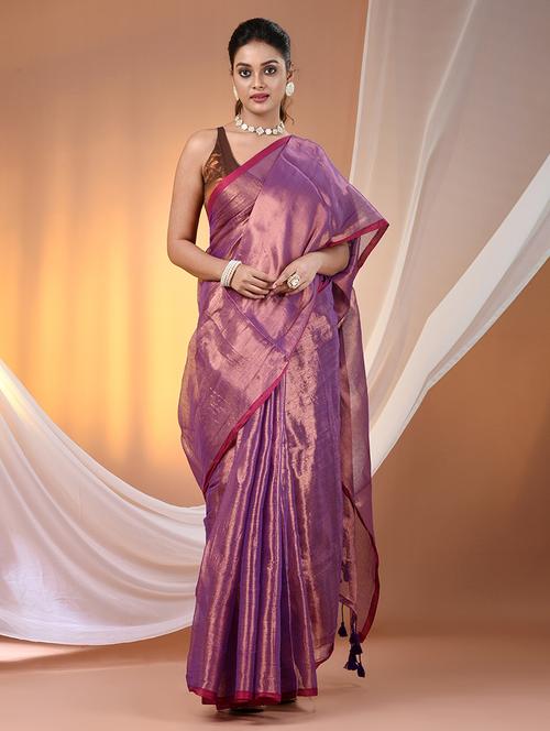 women solid casual wear saree with blouse - 21908342 - Very Small Image - 1