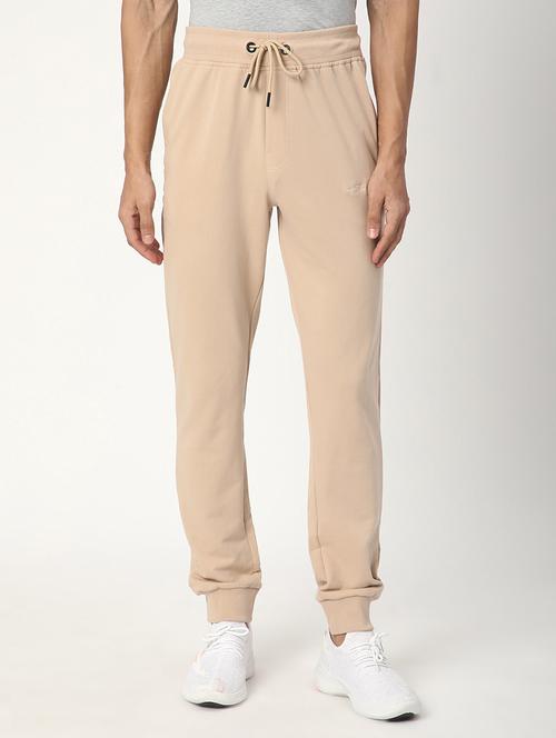 men solid mid rise regular fit jogger - 21908796 - Very Small Image - 1