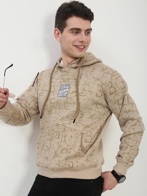 men typograhic long sleeve hooded sweatshirt - 21908868 - Very Small Image - 1
