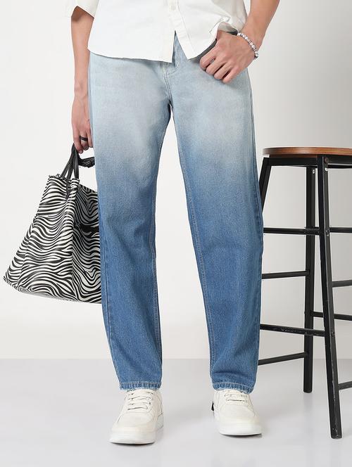 men washed mid rise straight fit jean - 21908964 - Very Small Image - 1