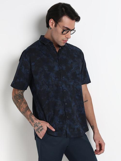 men printed short sleeve regular fit casual shirt - 21909048 - Very Small Image - 1