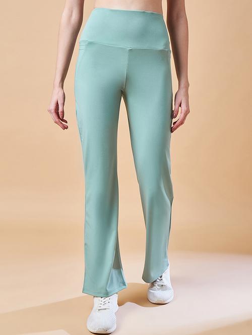 women solid high rise bootcut legging - 21909125 - Very Small Image - 1