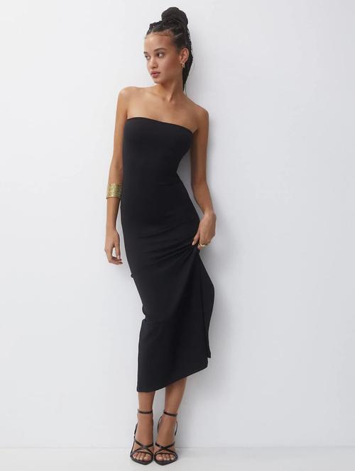 women solid tube bodycon dress - 21909230 - Very Small Image - 1