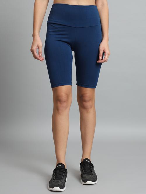 women solid high rise cycling shorts  - 21909252 - Very Small Image - 1
