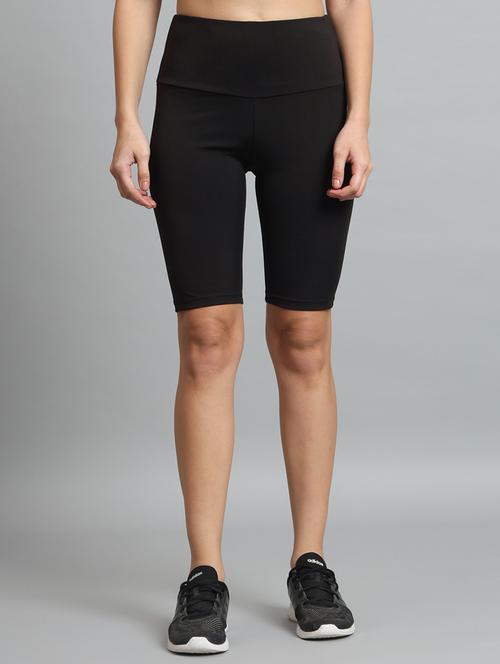 women solid high rise cycling shorts  - 21909253 - Very Small Image - 1