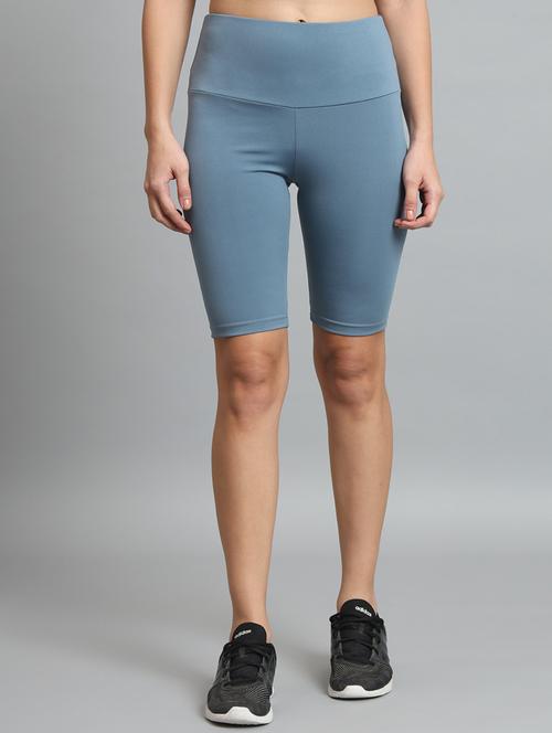 women solid high rise cycling shorts  - 21909255 - Very Small Image - 1