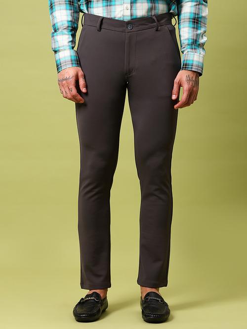 men solid mid rise slim fit chinos  - 21909886 - Very Small Image - 1