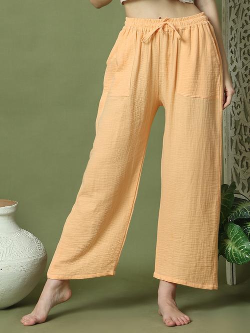 women solid mid rise loungewear pyjama - 21910141 - Very Small Image - 1