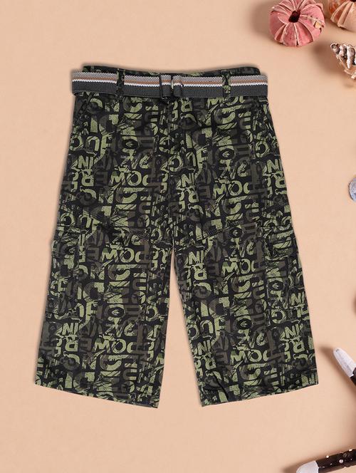 boys printed mid rise three fourth  - 21910297 - Very Small Image - 1