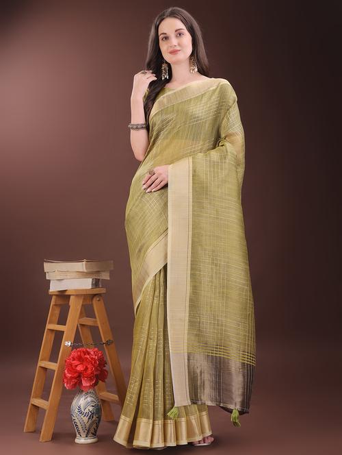 women neo mint bordered saree with blouse - 21911468 - Very Small Image - 1