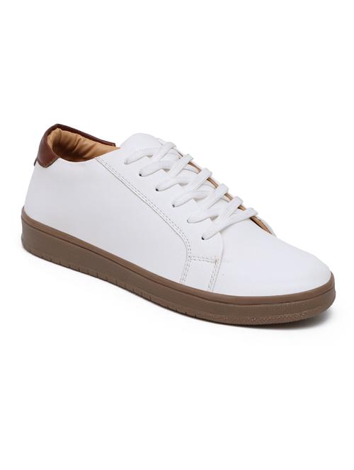 men white lace up sneaker - 21911707 - Very Small Image - 1