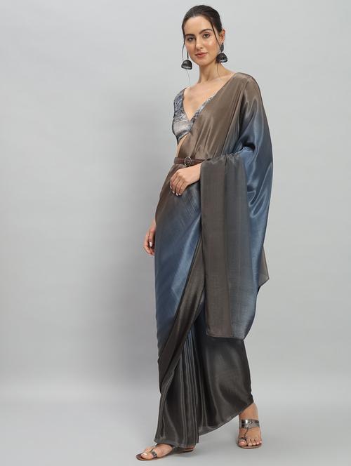 women ombre ready to wear saree with blouse - 21911875 - Very Small Image - 1