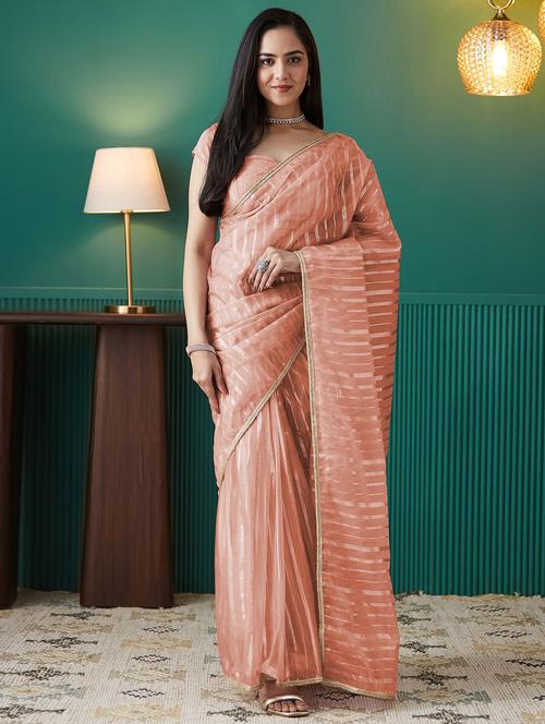 women self designed ready to wear saree with blouse - 21911969 - Very Small Image - 1