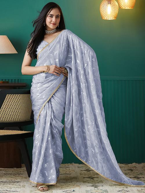 women printed ready to wear saree with blouse - 21911972 - Very Small Image - 1