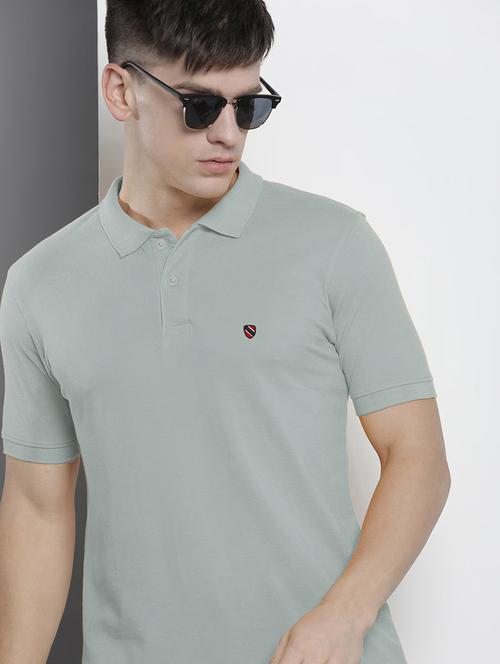 men solid short sleeve regular fit polo t-shirt - 21913281 - Very Small Image - 1