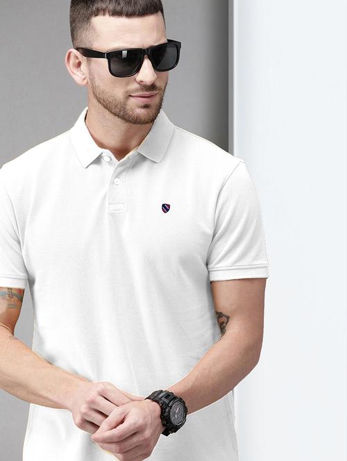 men solid short sleeve regular fit polo t-shirt - 21913283 - Very Small Image - 1