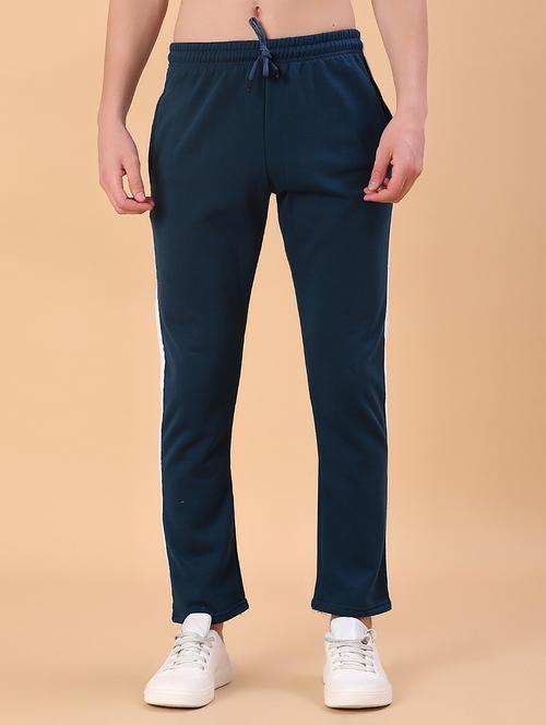 teal cotton  full length track pant - 21914967 - Very Small Image - 1