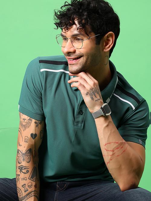 men solid short sleeve regular fit polo t-shirt - 21914982 - Very Small Image - 1