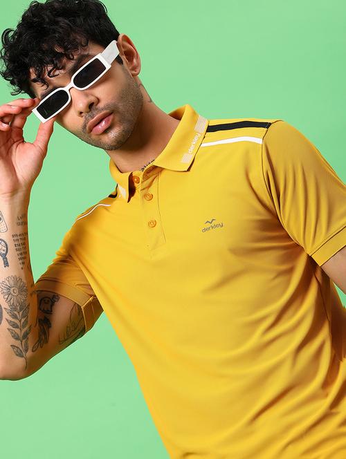 men solid short sleeve slim fit polo t-shirt - 21914987 - Very Small Image - 1