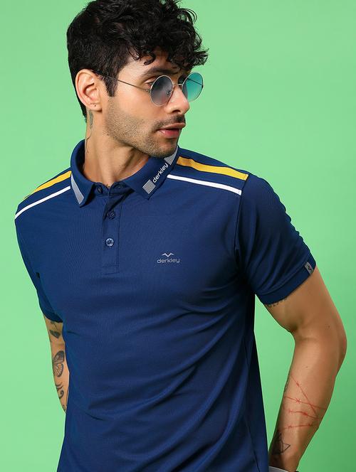men solid short sleeve slim fit polo t-shirt - 21914990 - Very Small Image - 1