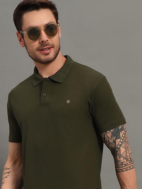 men solid short sleeve regualr fit polo t-shirt - 21915431 - Very Small Image - 1