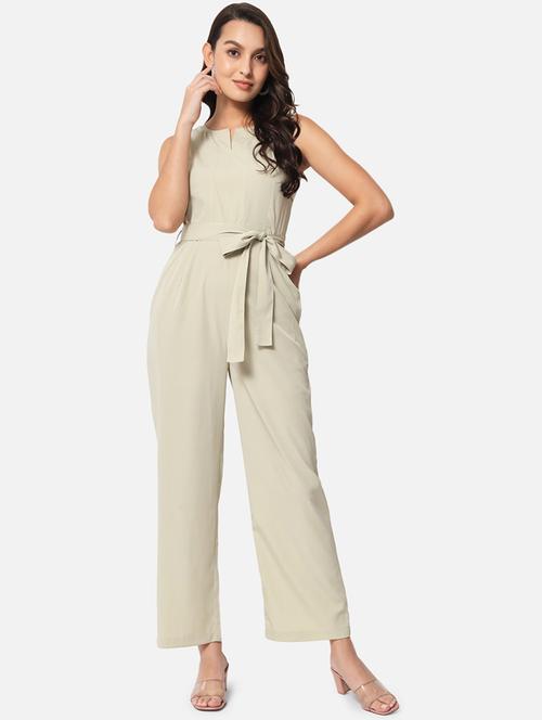 women solid sleeveless full length jumpsuit - 21916440 - Very Small Image - 1