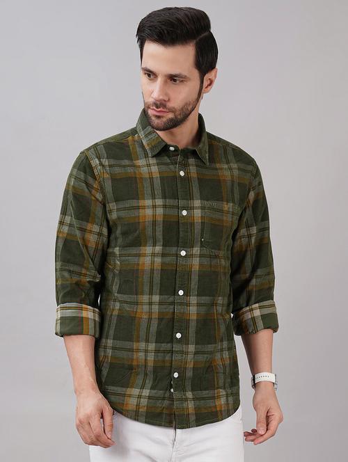 men checkered long sleeve regular fit casual shirt - 21917044 - Very Small Image - 1