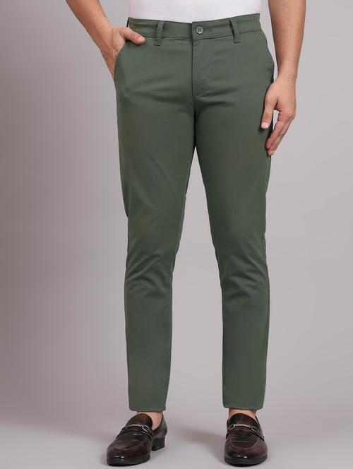 men solid mid rise slim fit chinos  - 21917066 - Very Small Image - 1