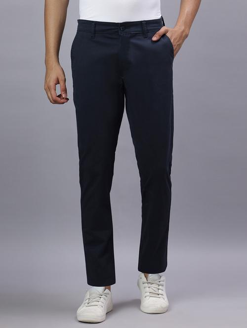 men solid mid rise regular fit chinos - 21917067 - Very Small Image - 1