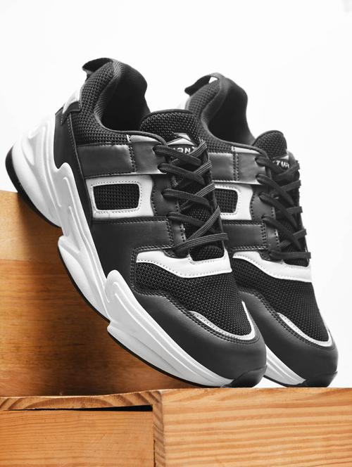 men solid lace up running shoes - 21917087 - Very Small Image - 1