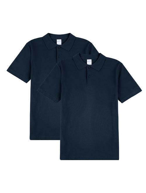 men pack of 2 solid short sleeves polo t-shirt - 21917658 - Very Small Image - 1