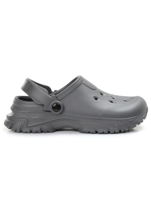 men grey solid clog - 21917880 - Very Small Image - 1