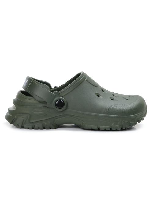 men olive solid clog - 21917885 - Very Small Image - 1