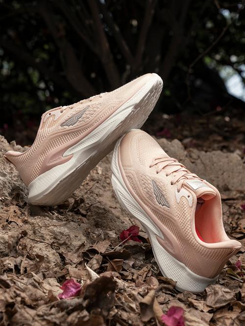 women peach lace-up sports shoe - 21918302 - Very Small Image - 1