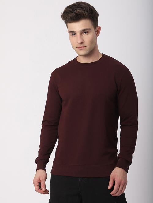 Men Solid Long Sleeves Regular Fit Sweatshirt - 21919294 - Very Small Image - 1