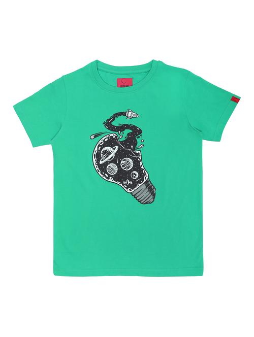 Boys Printed Round Neck T-shirt - 21919631 - Very Small Image - 1